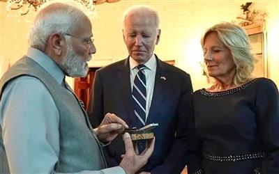 JILL BIDEN DIAMOND: बाइडन की पत्नी को PM मोदी ने दिया 20 हजार डॉलर यानि 17,15,567.00 रु का हीरा, किसी भी वैश्विक नेता का सबसे महंगा तोहफा